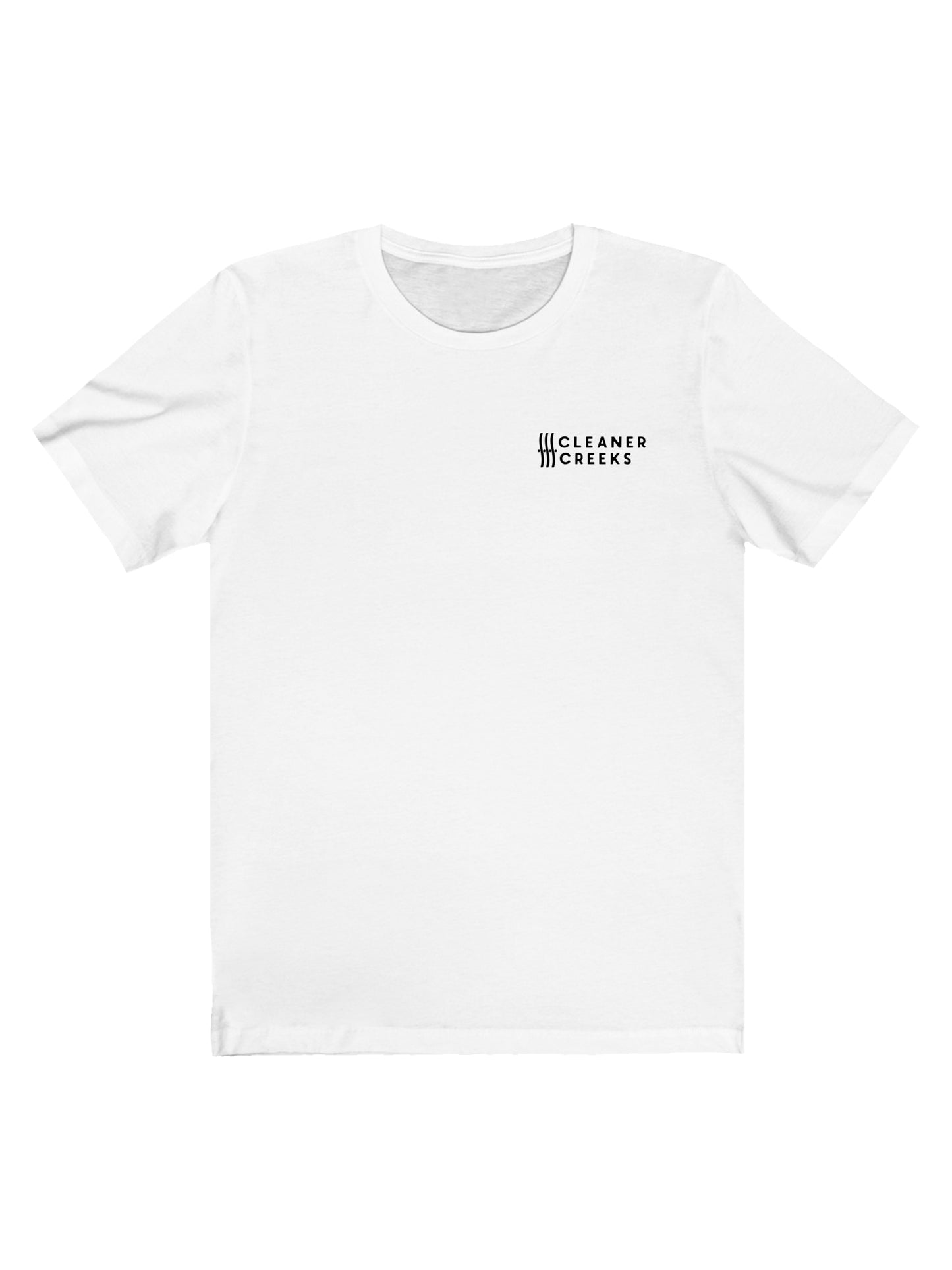 Cleaner Creeks Logo White Unisex T-Shirt